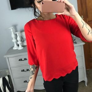 ❌Discounted❌•Monteau• Red Blouse